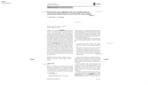 Construction and evaluation of the new heuristic malware detection mechanism based on executable files static analysis